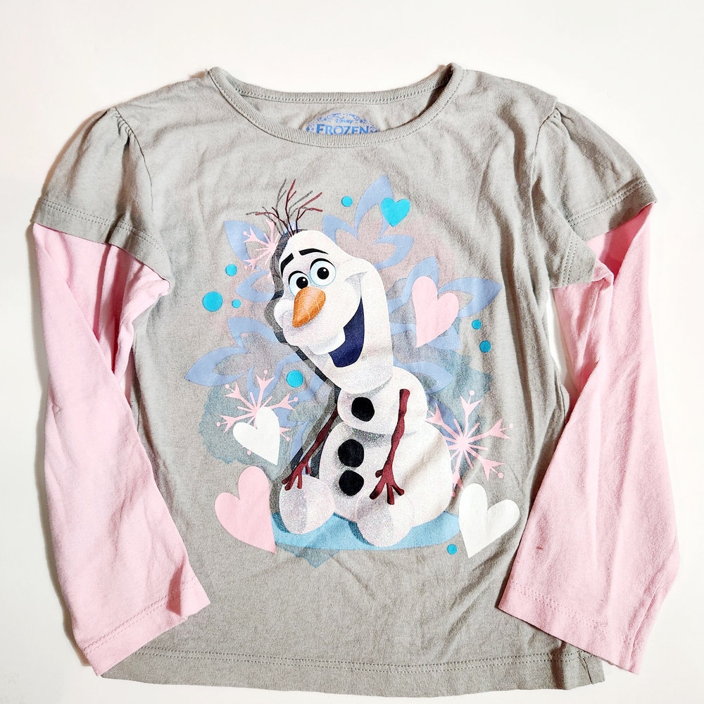 Disney Frozen Girl's Long Sleeve T- Shirt Size: 5T